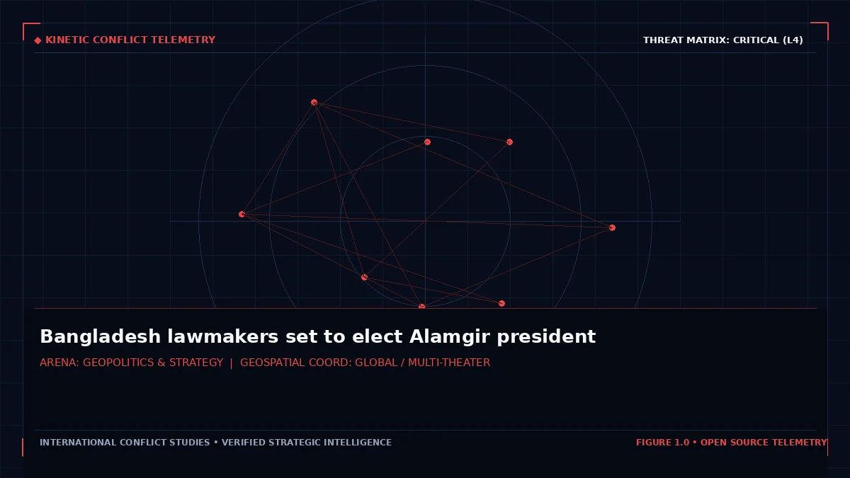 Bangladesh lawmakers set to elect Alamgir president - Tactical intelligence visual and operational telemetry