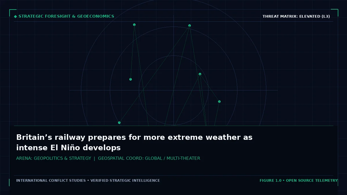 Britain’s railway prepares for more extreme weather as intense El Niño develops - Tactical intelligence visual and operational telemetry