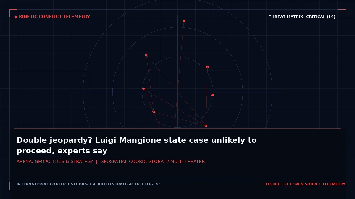 Double jeopardy? Luigi Mangione state case unlikely to proceed, experts say - Tactical intelligence visual and operational telemetry