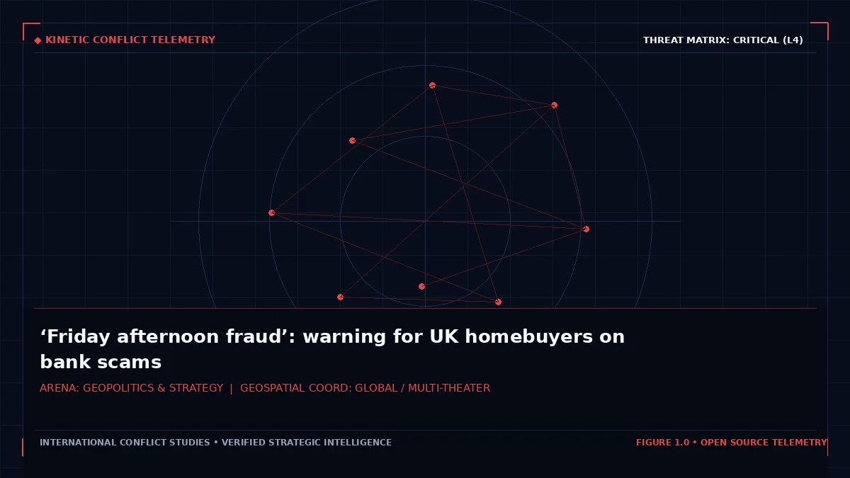 ‘Friday afternoon fraud’: warning for UK homebuyers on bank scams - Tactical intelligence visual and operational telemetry