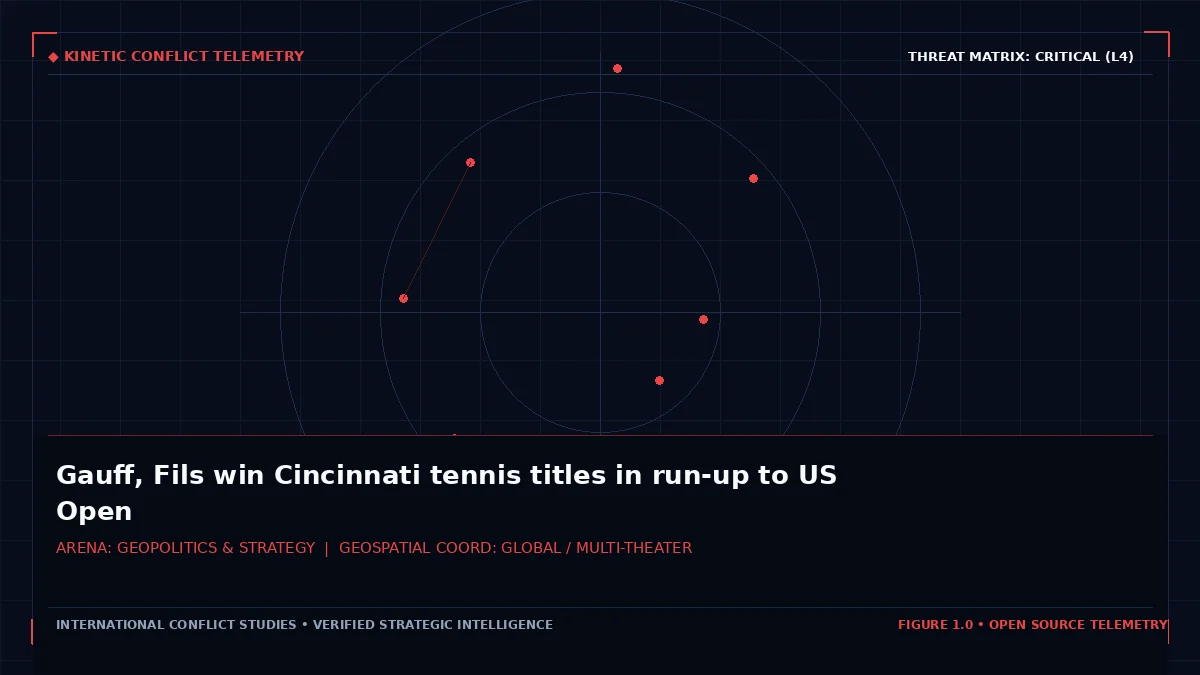 Gauff, Fils win Cincinnati tennis titles in run-up to US Open - Tactical intelligence visual and operational telemetry