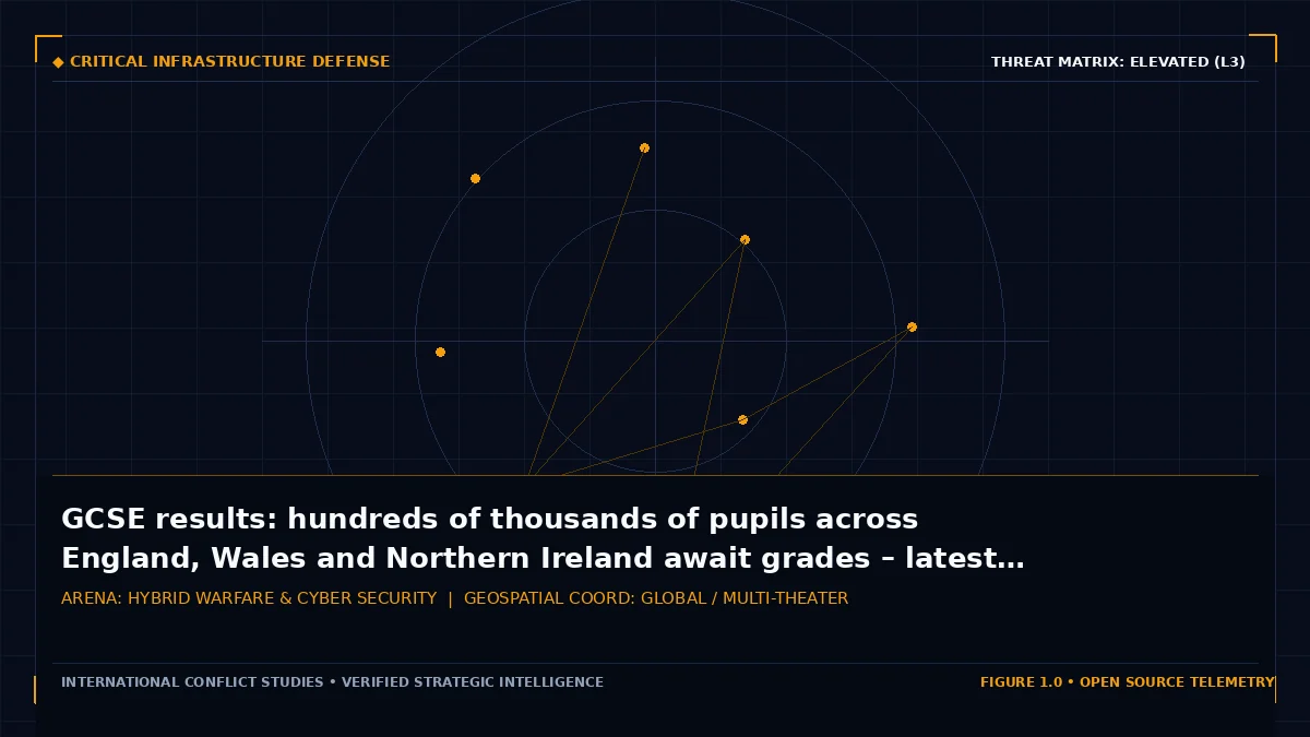 GCSE results: hundreds of thousands of pupils across England, Wales and Northern Ireland await grades – latest updates - Tactical intelligence visual and operational telemetry