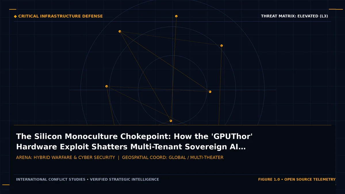 The Silicon Monoculture Chokepoint: How the 'GPUThor' Hardware Exploit Shatters Multi-Tenant Sovereign AI Security - Tactical intelligence visual and operational telemetry