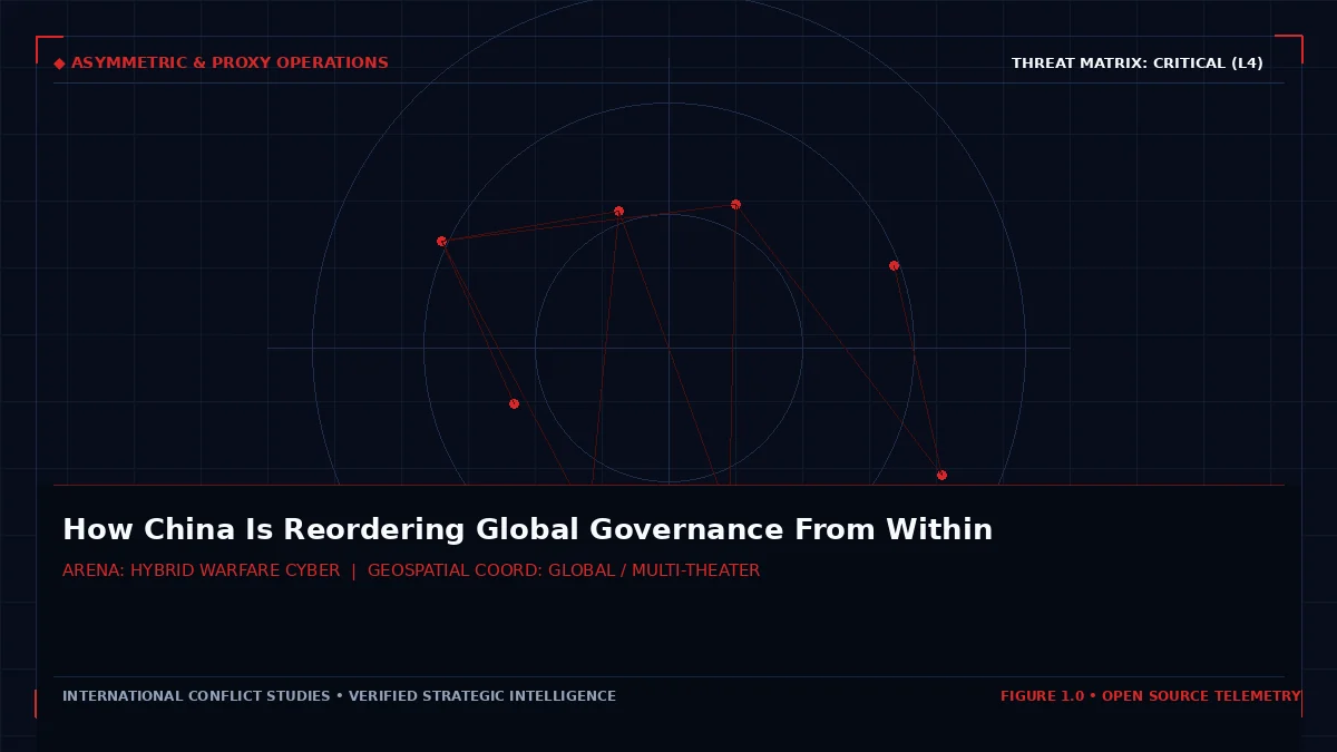 How China Is Reordering Global Governance From Within - Tactical intelligence visual and operational telemetry