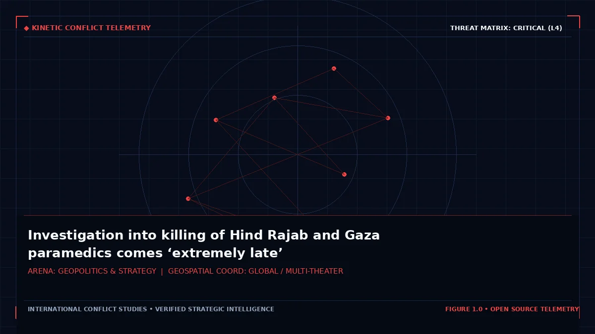 Investigation into killing of Hind Rajab and Gaza paramedics comes ‘extremely late’ - Tactical intelligence visual and operational telemetry