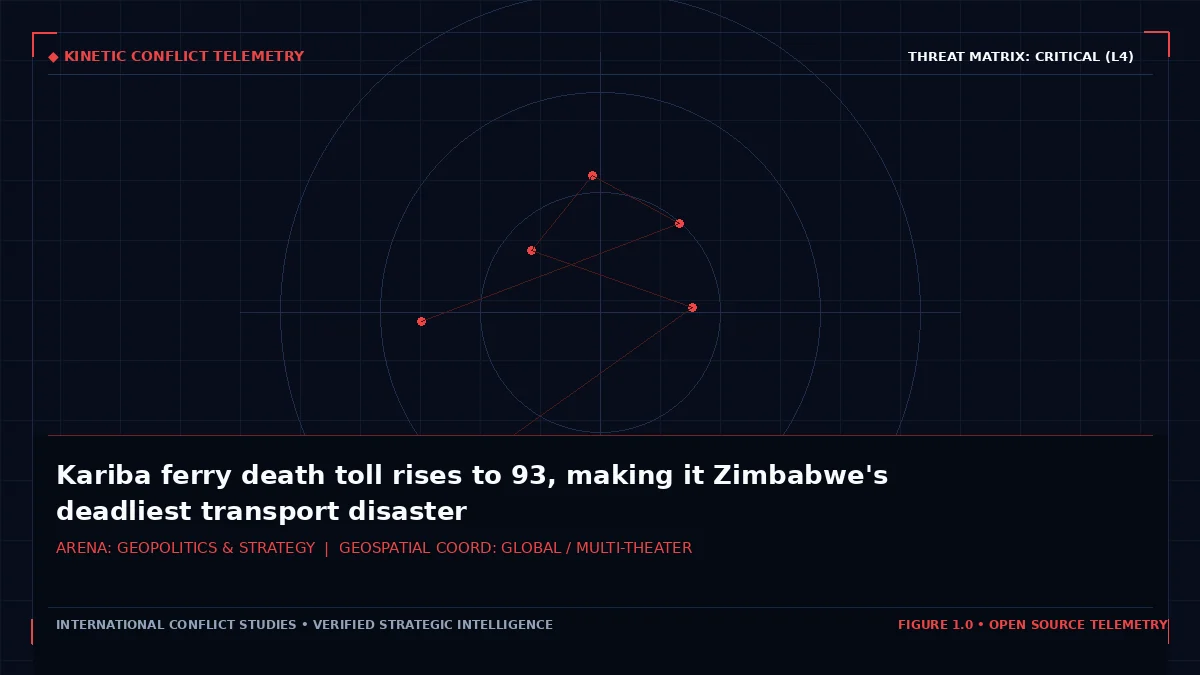 Kariba ferry death toll rises to 93, making it Zimbabwe's deadliest transport disaster — Tactical intelligence visual and operational telemetry