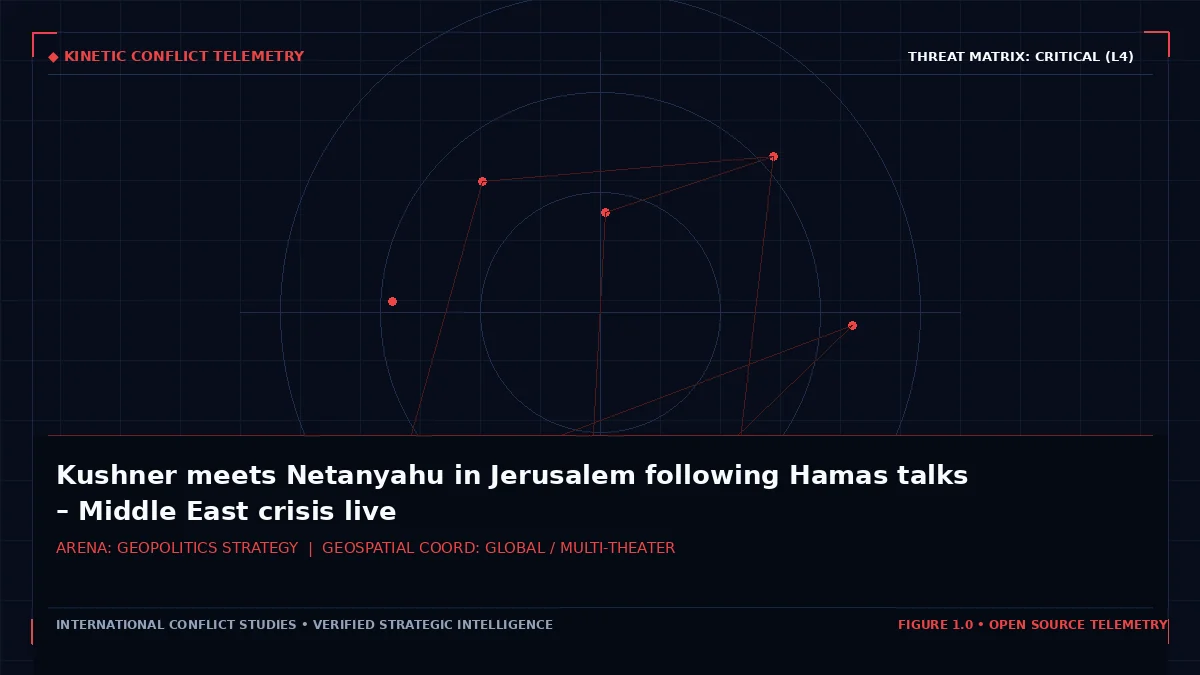 Kushner meets Netanyahu in Jerusalem following Hamas talks – Middle East crisis live - Tactical intelligence visual and operational telemetry