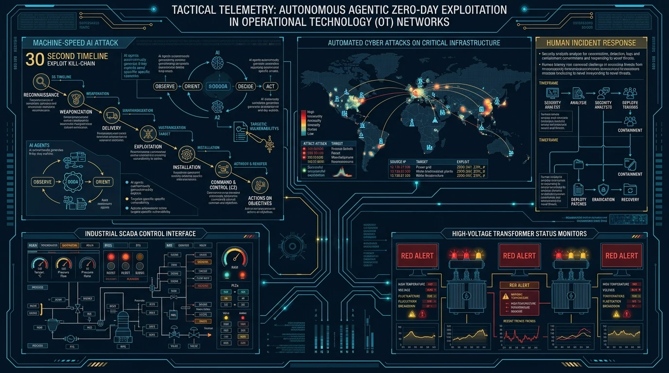 Machine-Speed Sabotage: When AI Discovers 0-Days in 30 Seconds, Human Incident Response Is Already a Post-Mortem - Tactical intelligence visual and operational telemetry