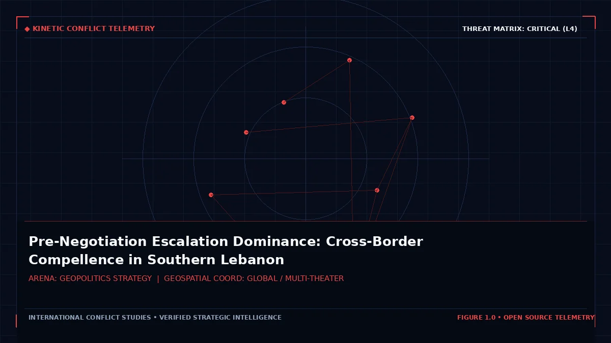 Pre-Negotiation Escalation Dominance: Cross-Border Compellence in Southern Lebanon - Tactical intelligence visual and operational telemetry
