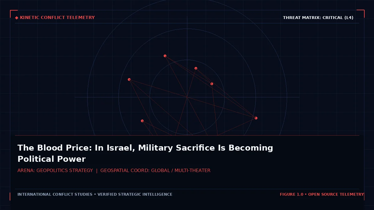 The Blood Price: In Israel, Military Sacrifice Is Becoming Political Power - Tactical intelligence visual and operational telemetry