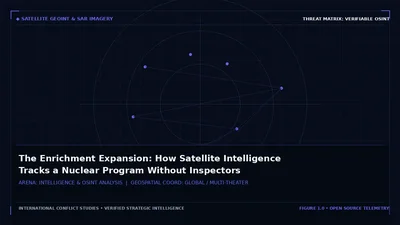 The Enrichment Expansion: How Satellite Intelligence Tracks a Nuclear Program Without Inspectors
