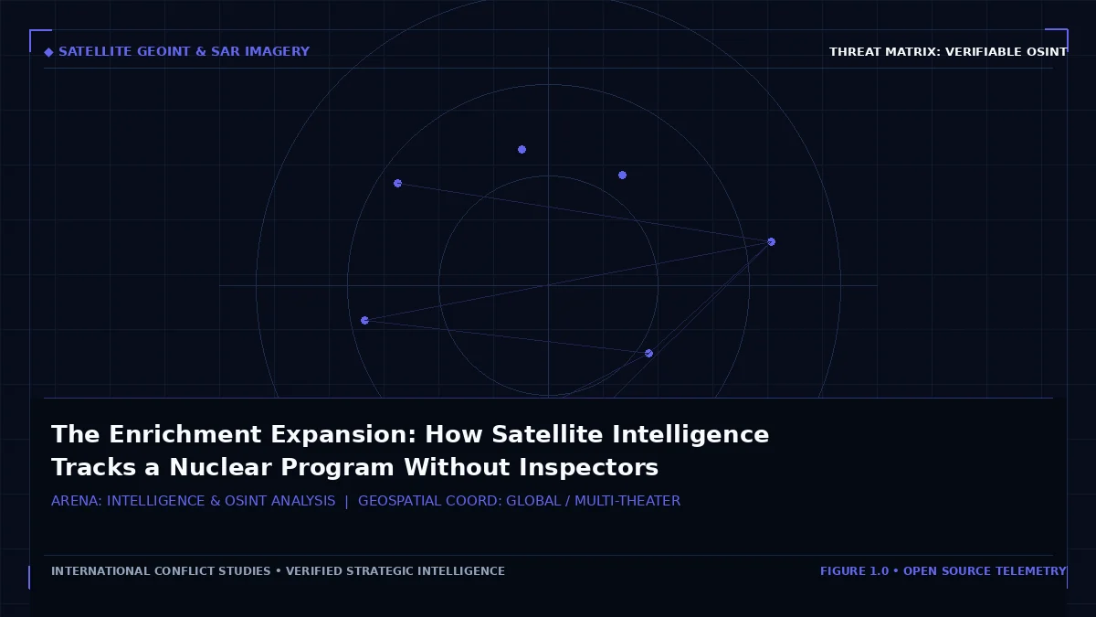 The Enrichment Expansion: How Satellite Intelligence Tracks a Nuclear Program Without Inspectors - Tactical intelligence visual and operational telemetry