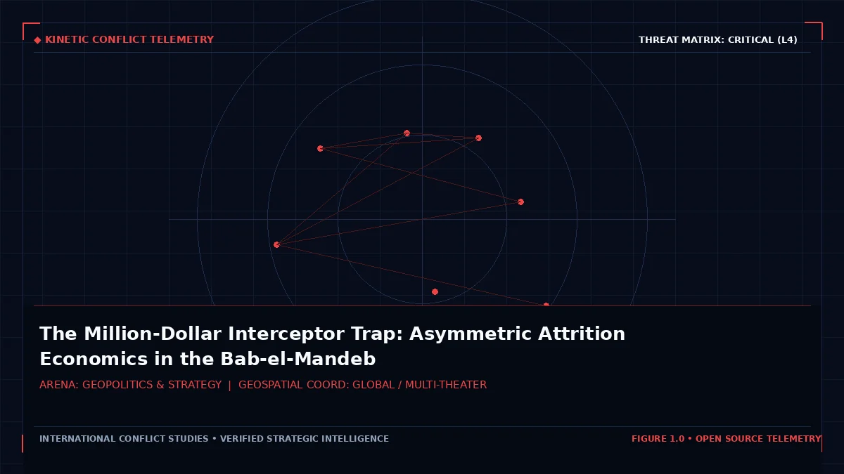 The Million-Dollar Interceptor Trap: Asymmetric Attrition Economics in the Bab-el-Mandeb - Tactical intelligence visual and operational telemetry