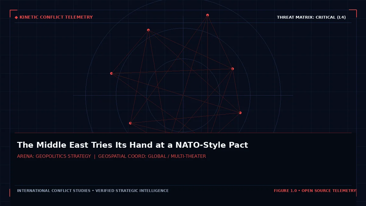 The Middle East Tries Its Hand at a NATO-Style Pact - Tactical intelligence visual and operational telemetry