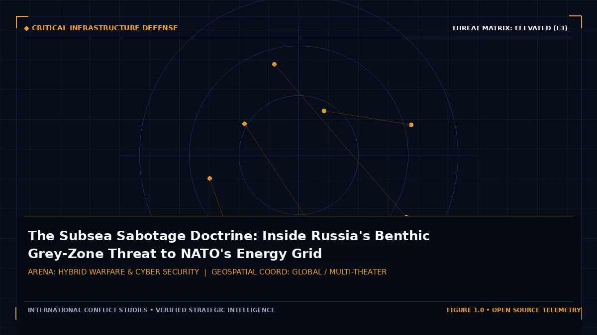 The Subsea Sabotage Doctrine: Inside Russia's Benthic Grey-Zone Threat to NATO's Energy Grid - Tactical intelligence visual and operational telemetry