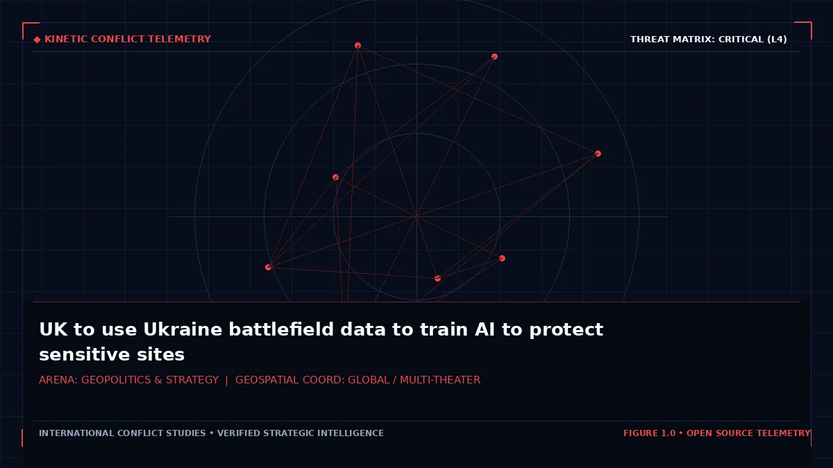 UK to use Ukraine battlefield data to train AI to protect sensitive sites - Tactical intelligence visual and operational telemetry