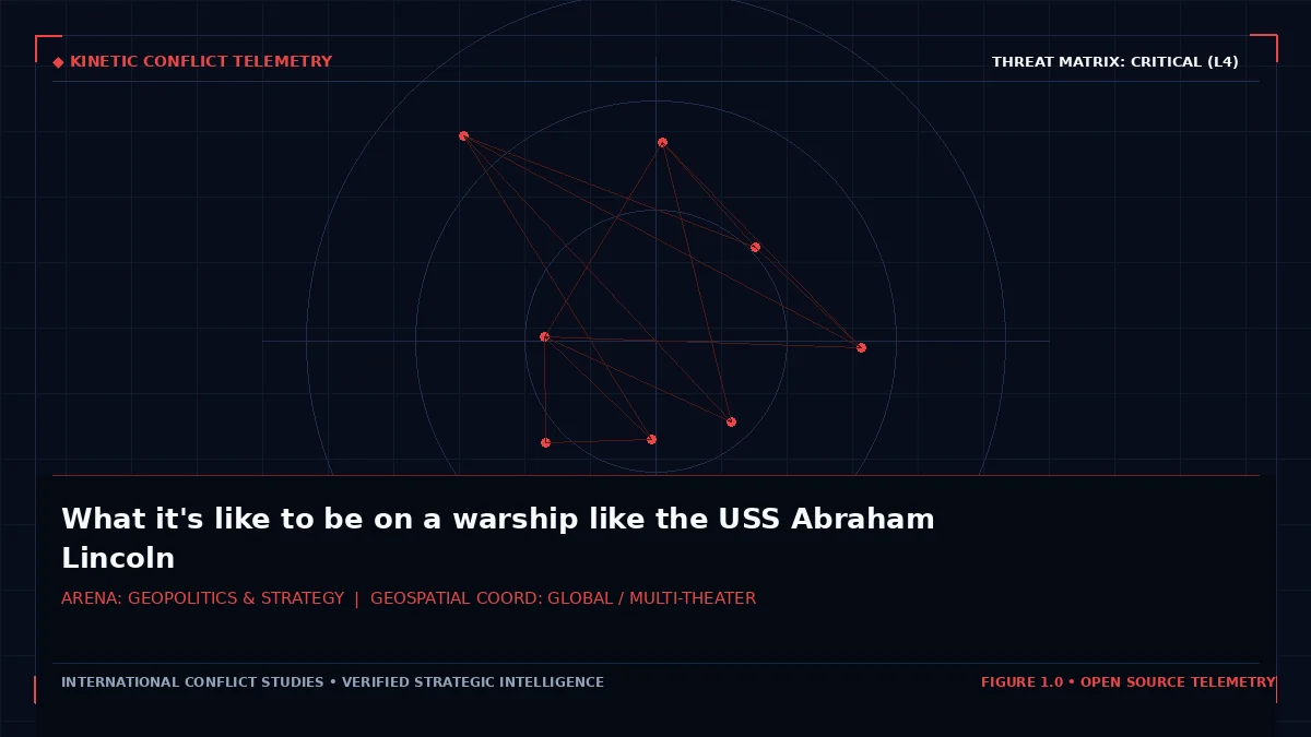 What it's like to be on a warship like the USS Abraham Lincoln - Tactical intelligence visual and operational telemetry